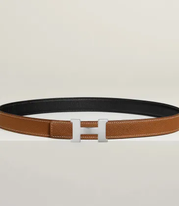 HERMES Women Belt Mini Constance belt buckle Reversible leather strap 24 mm #A49399
