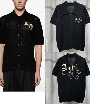 Amiri Short-sleeved sweater for MEN Black #A49317