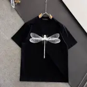 Alexander McQueen T-shirts dragonfly Black/White #A46881