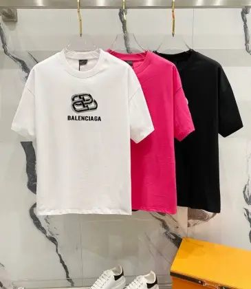 Balenciaga T-shirts for Men Black/White/Red #A46918