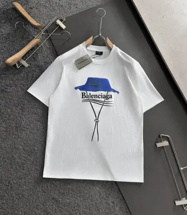 Balenciaga T-shirts for Men Hat Printing Black/White #A46907
