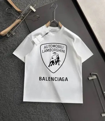 Balenciaga T-shirts for Men Lamborghini Black/White #A46906