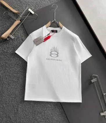 Balenciaga T-shirts for Men flame Black/White #A46912