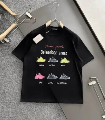 Balenciaga T-shirts for Men shoes Black/White #A46910