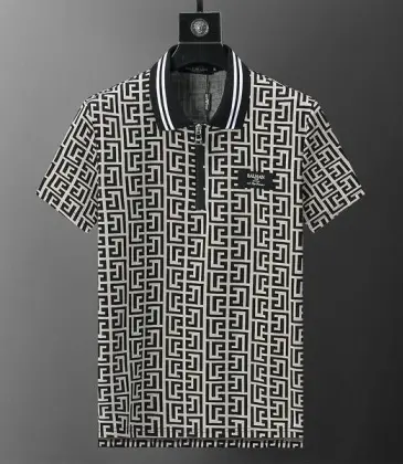 Balmain T-Shirts Polo for men printing zipper #A46586