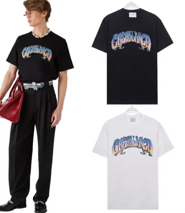 Casablanca T-Shirts Black/White #A49330