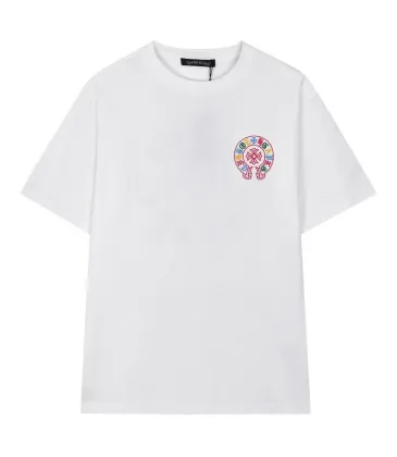 Chrome Hearts T-shirt for MEN Black/White #A49310