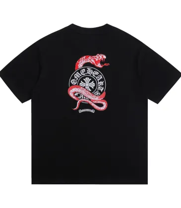 Chrome Hearts T-shirt for MEN Black/White/Red #A49314
