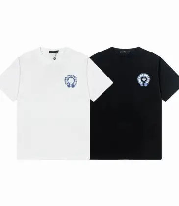 Chrome Hearts T-shirt for MEN blue logo #A46968