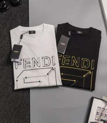 Fendi T-shirts for men Black/White #A47124