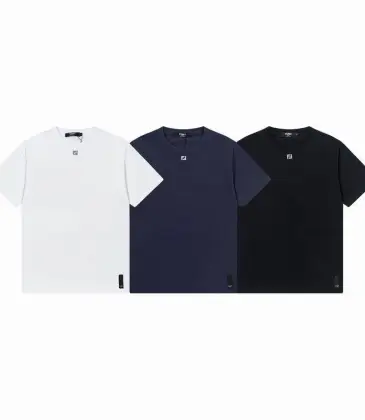 Fendi T-shirts for men Black/White/Blue #A47149