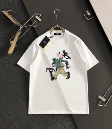 Fendi T-shirts for men Monsters Black/White #A47112
