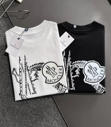 Moncler T-shirts for men Black/White #A47269