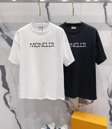 Moncler T-shirts for men Black/White #A47274