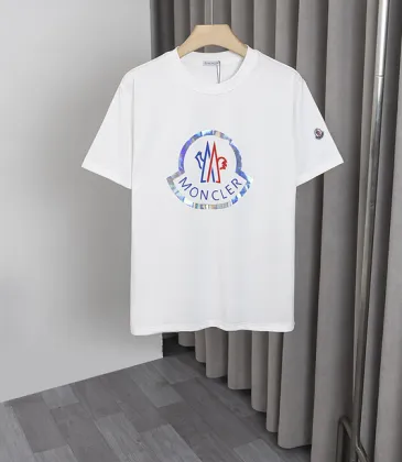 Moncler T-shirts for men Black/White #A49305