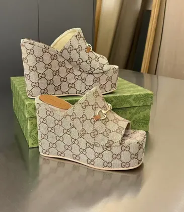 Gucci Shoes for Women wedge sandal with Horsebit #A48888