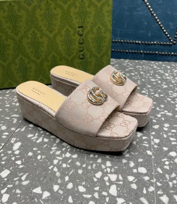  Shoes for Women's Canvas Slip On Platform Slide Sandals #A48976