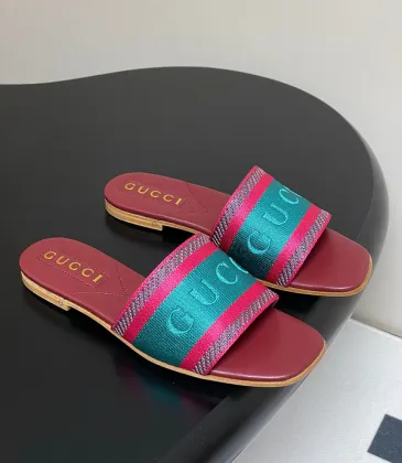 Gucci Shoes for Women's Gucci Slippers velvet-trimmed embroidered denim #A48878