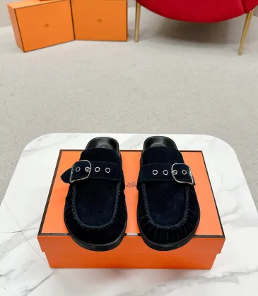 Hermes Shoes for Women's Shoes Mules Biege Linen Slippers #A48941
