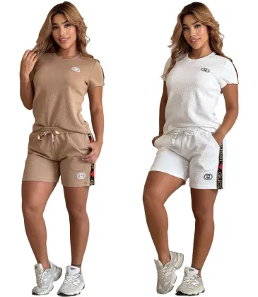 Sale Gucci Embossed Short Set with Contrast Side Panels #A47229