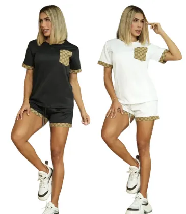 Women's Gucci GG Pattern T-Shirt  Shorts Set price drop #A46484